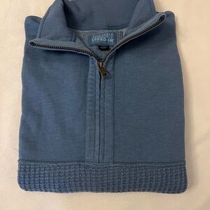 American Eagle Outfitters Blue Half-Zip Pullover